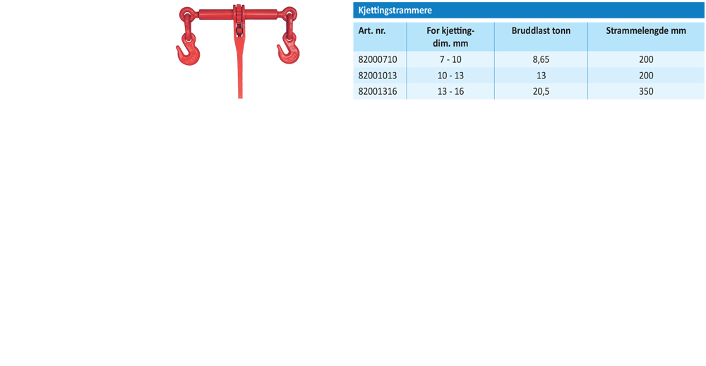 tabells185kjettingstrammere